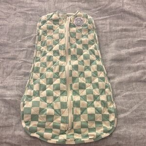 Green and White Checkered Kids Sleep Sack